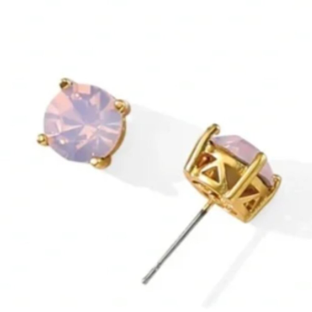 Park Lane Pink Opal Impression Stud TCW 3 Carat Earrings NWT